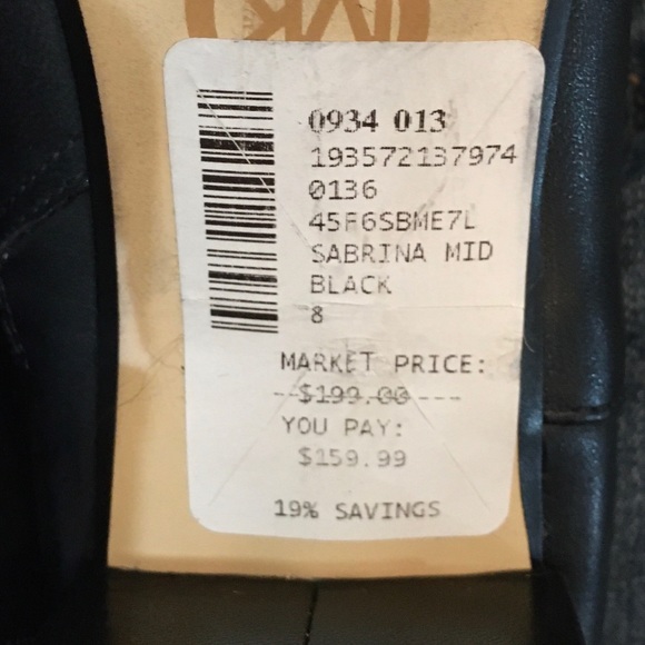 SOLD!! Michael Kors “Sabrina” Leather Ankle Boots. - Picture 8 of 11